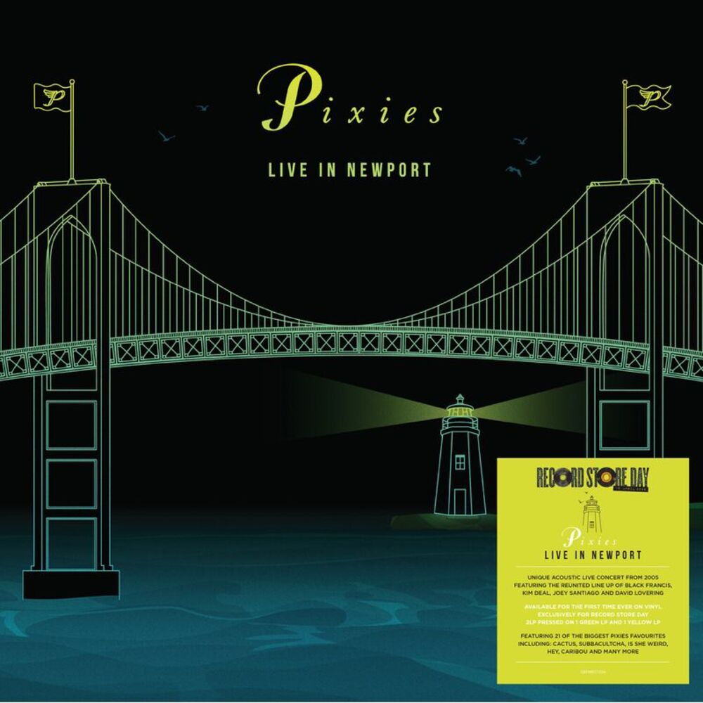 Pixies - Live In Newport - Limited RSD 2026 Green & Yellow Colored Vinyl  LP
